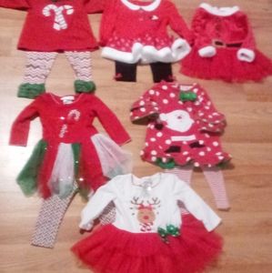 Christmas outfits for girls 18 to 24 months.